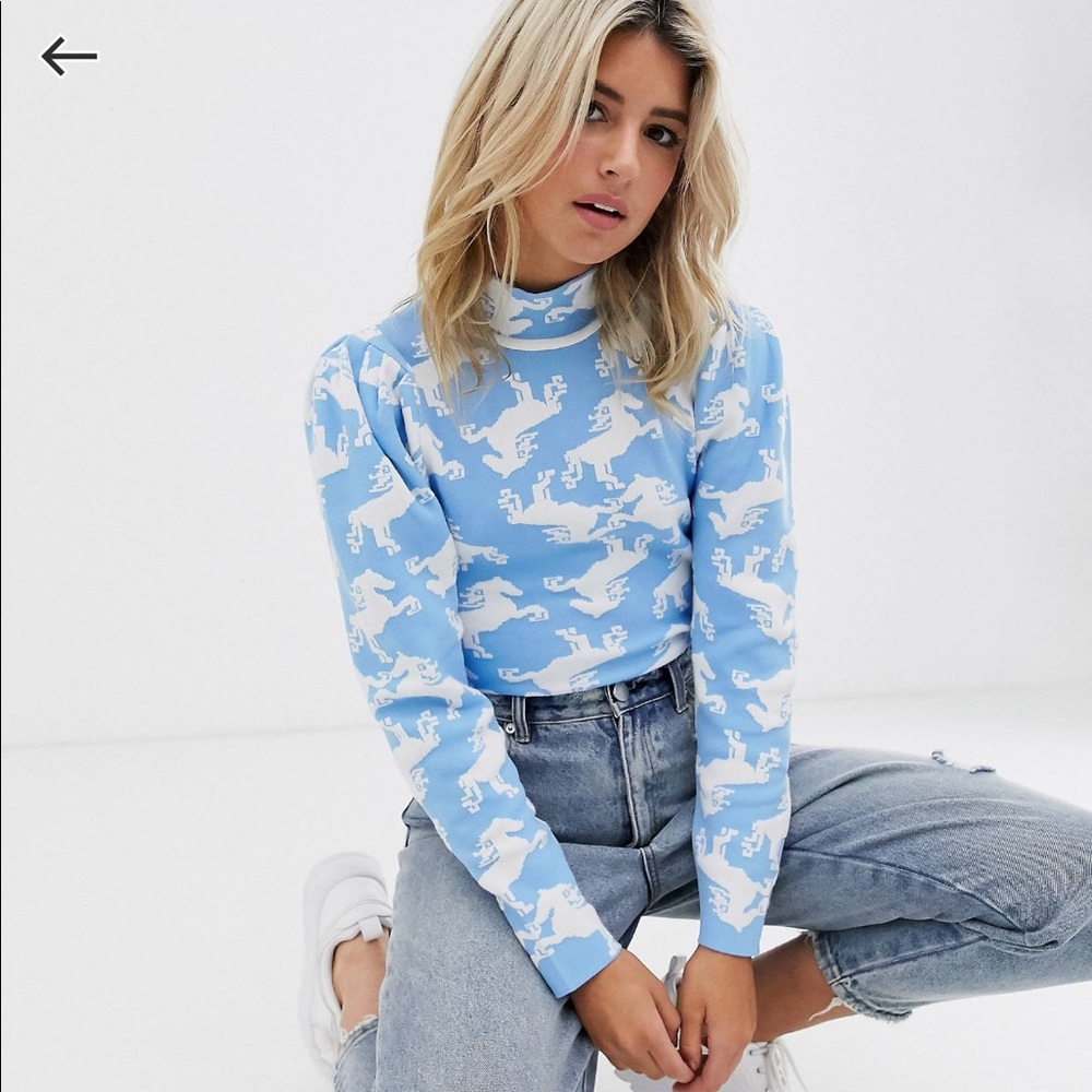 (TikTok Inspired) ASOS Horse Monogram Sweater
